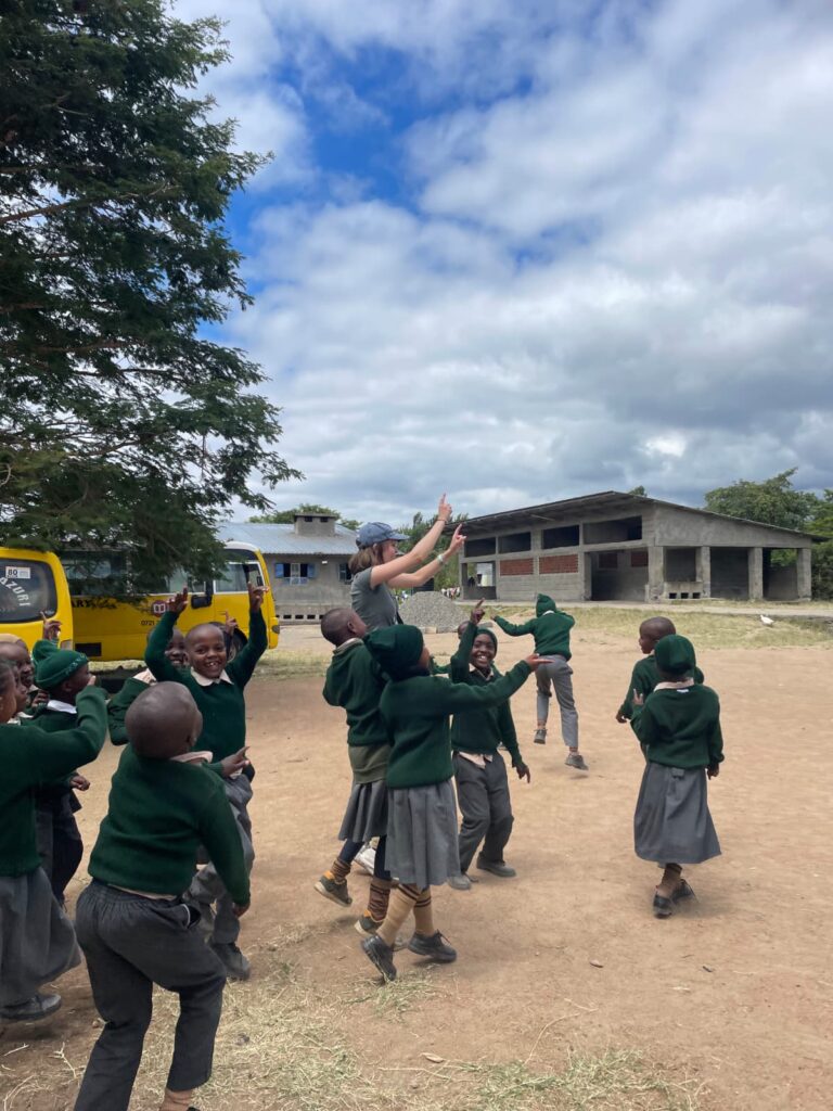 2026 – 07: Theresa and Anna female students in green uniforms